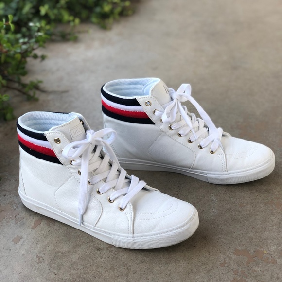 tommy hilfiger high top shoes